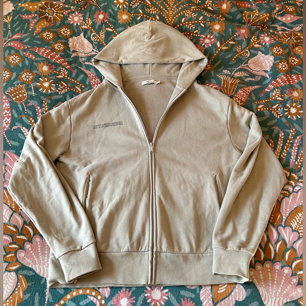 PANGAIA - 365 Heavyweight Zip-Up in Stone